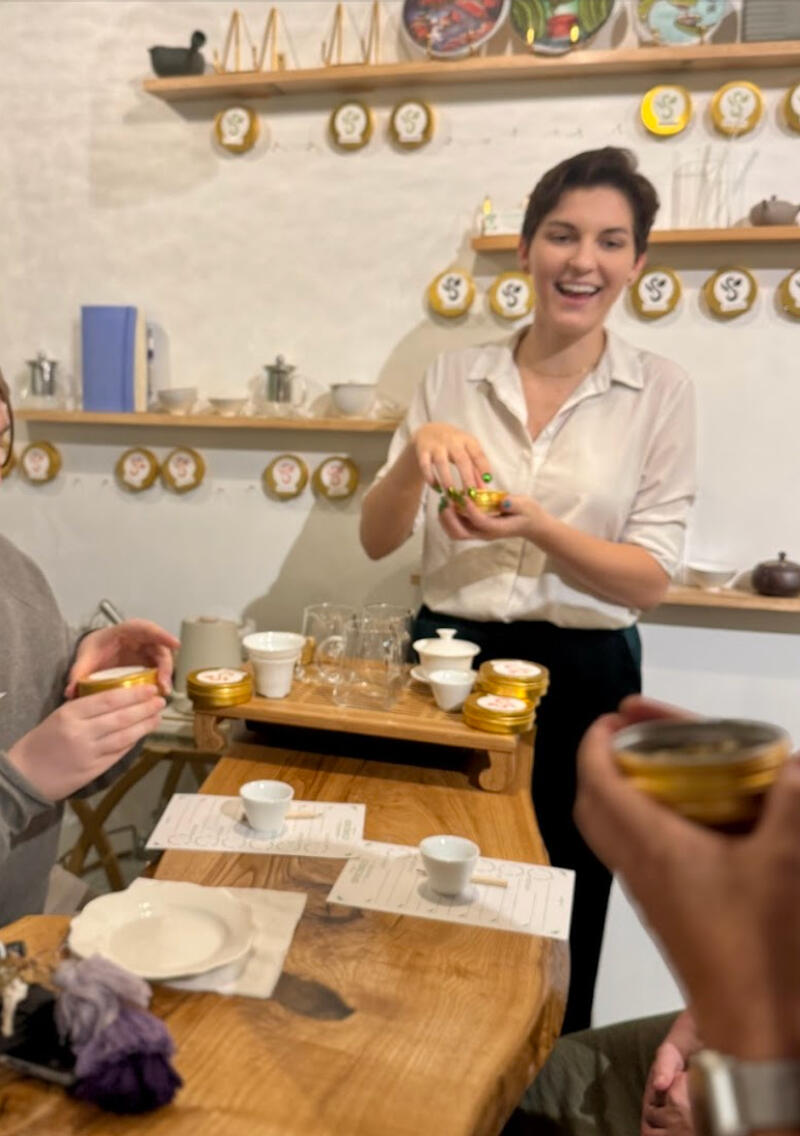 Happy Damien Tea Tasting
